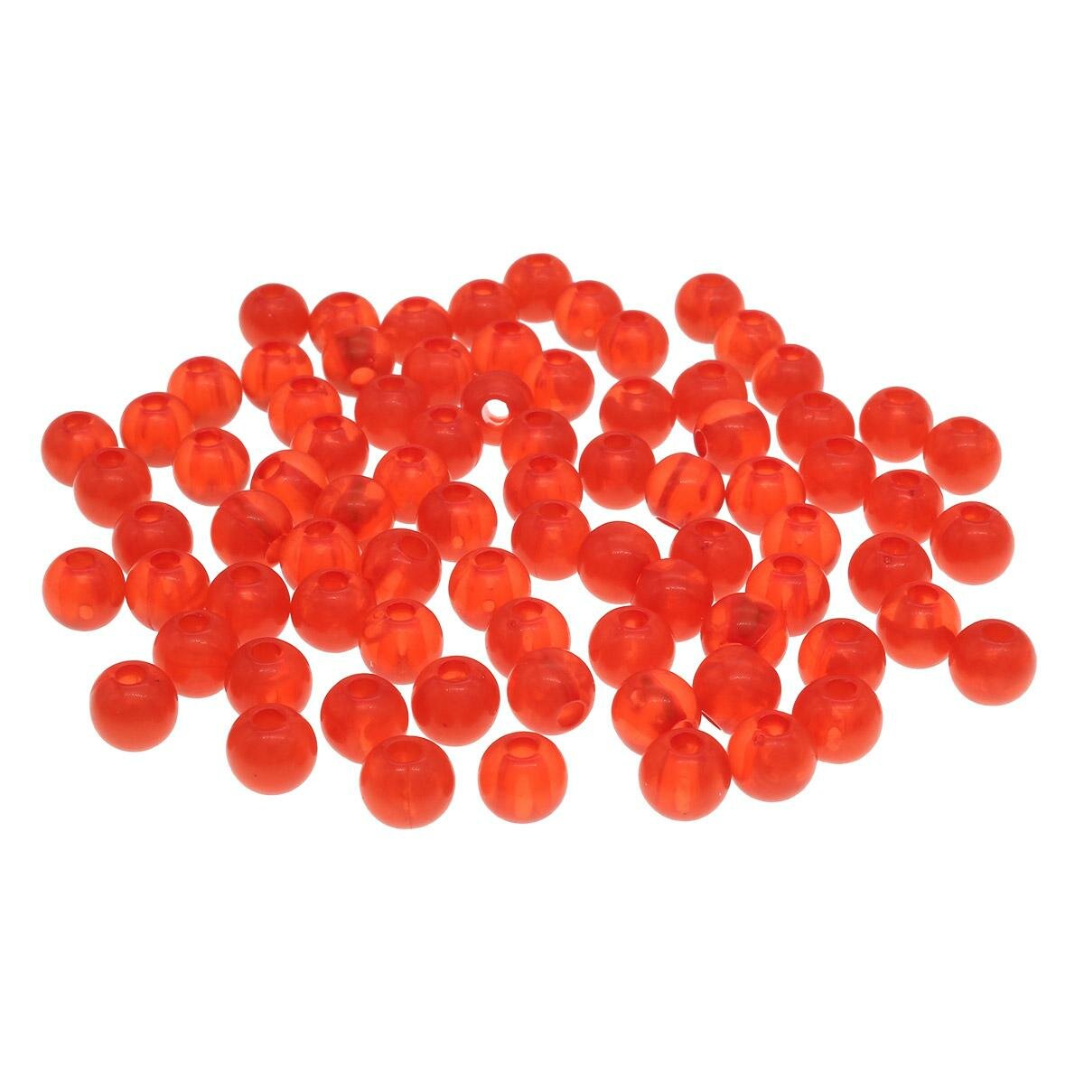 Бусины Astra&Craft Пластиковые, полупрозрачные, круглые, 6 мм, цвет AD049, красные, 20 г, 170+-10 шт
