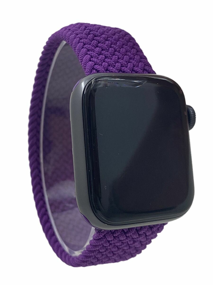 Нейлоновый ремешок для Apple Watch 1-9 / SE (38/40/41 мм), без застежки, фиолетовый, размер M