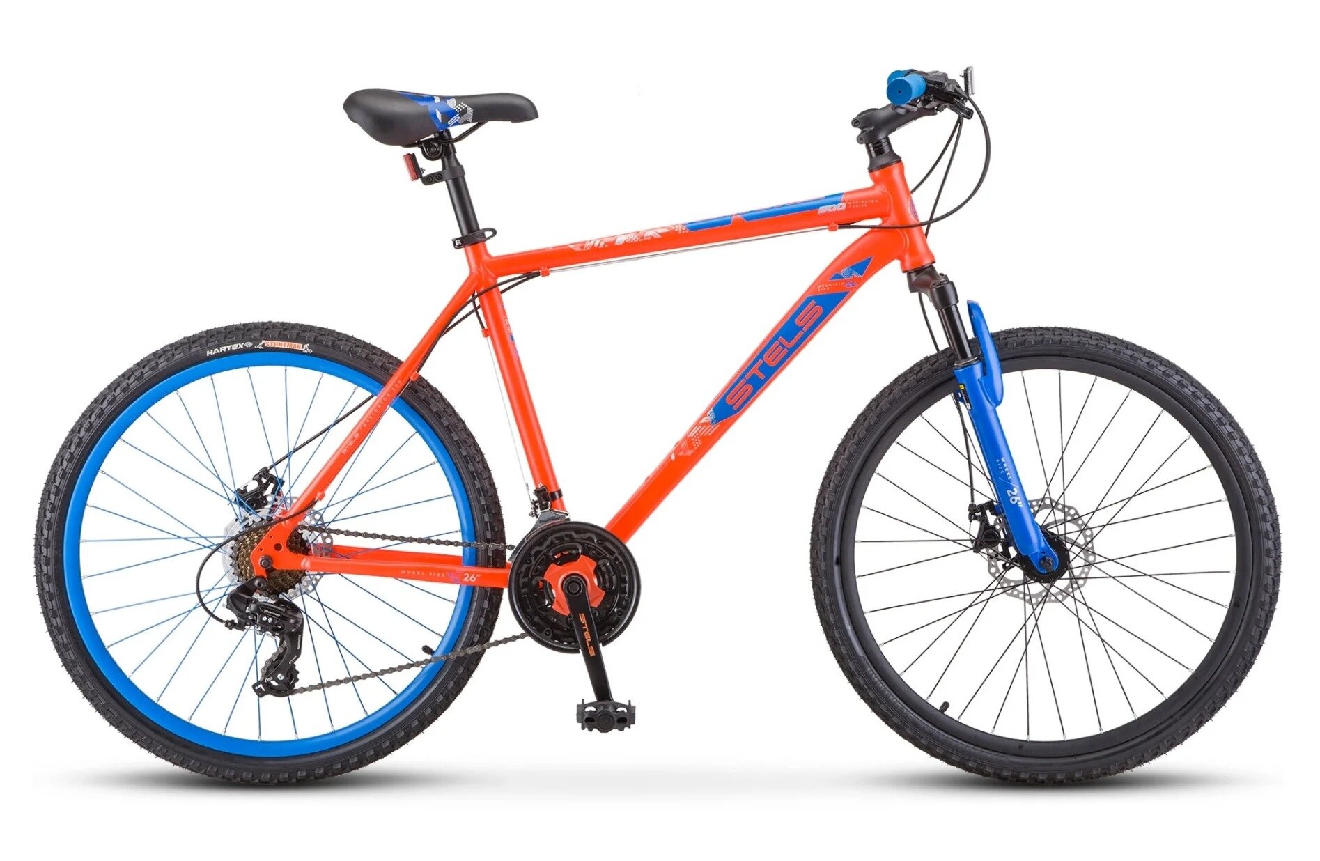Велосипед горный Stels Navigator 500 MD 26 F020 (2021) рама 18 красный/синий