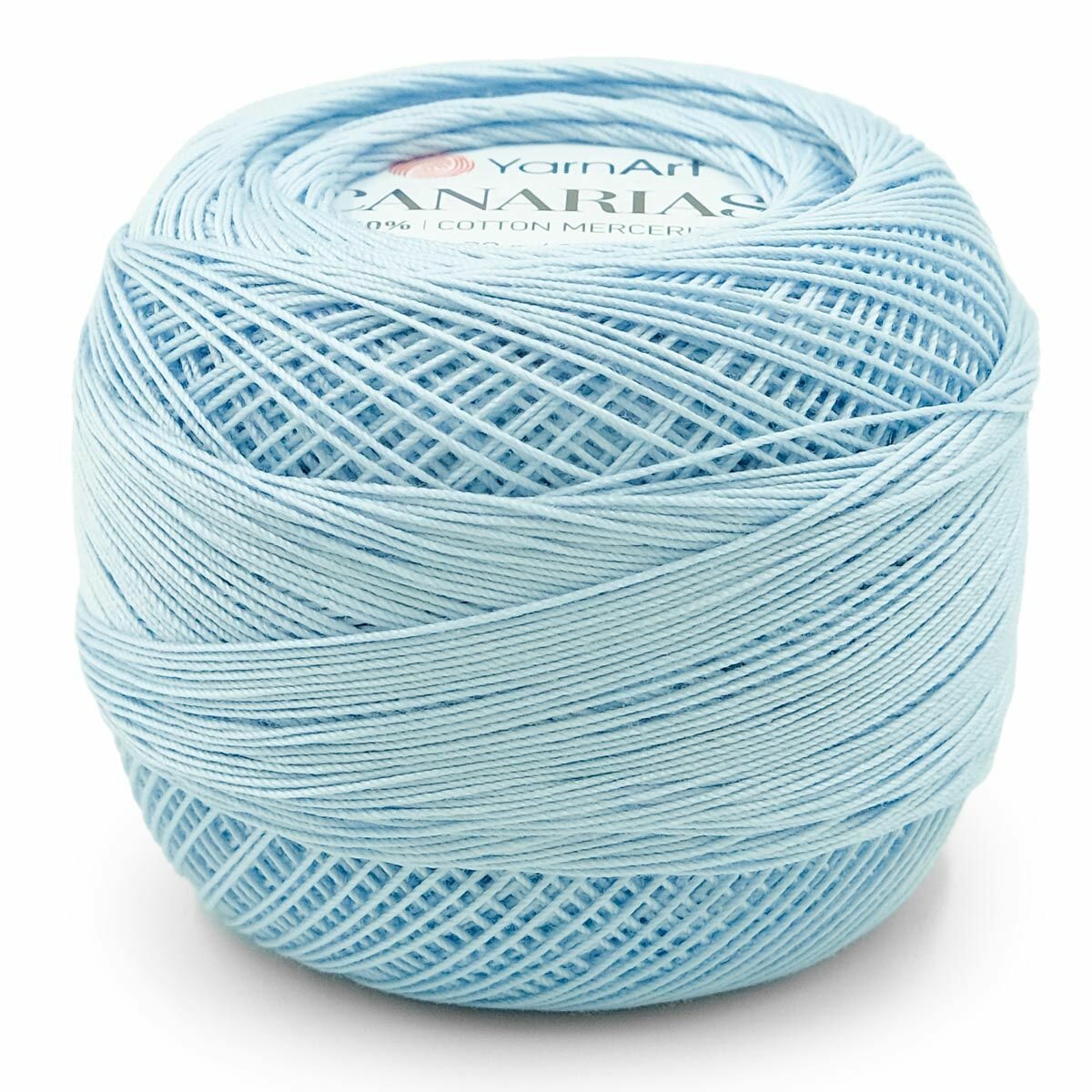 Пряжа для вязания YarnArt 'Canarias' 20г, 203м (100% мерсеризированный хлопок) (4917 небесно-голубой), 10 мотков