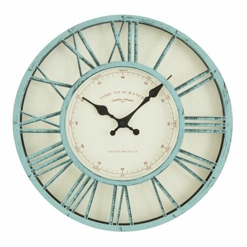Часы настенные Dream River DMR круглые D30.4 см цвет голубой