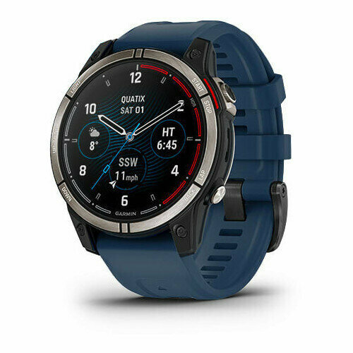 Смарт-часы Garmin Quatix 7 Pro AMOLED титановый темно-синий ремешок 010-02803-81 12999000₽