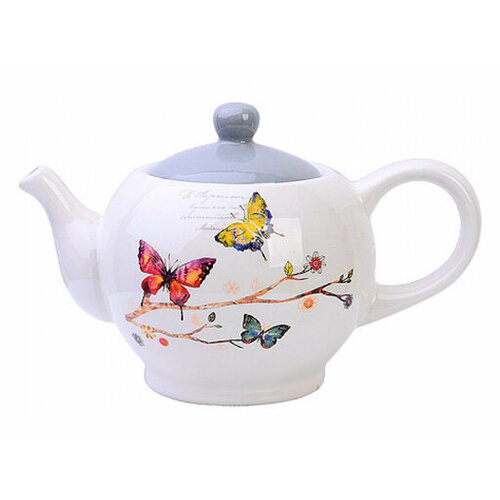 60115 Заварочный чайник 950мл Бабочки в саду доломит LR х16 861₽