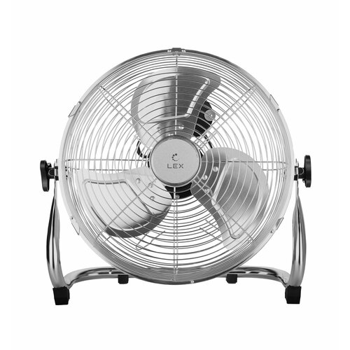 Вентилятор напольный LEX LXFC 8383 Мощность 90 Вт диаметр лопастей 36 см 3 лопасти обдува материал лопастей алюминий регулировка угла обдува по высоте 90 3 скорости вращения защита от перегрева 1008800₽