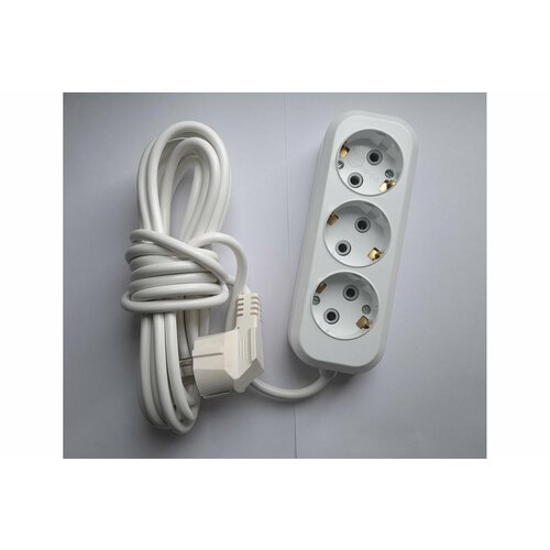 ПЕРЕСВЕТ+ Удлинитель сетевой с заземлением на 3 гнезда шнур ПВС 30,75- 3м 4620003920172