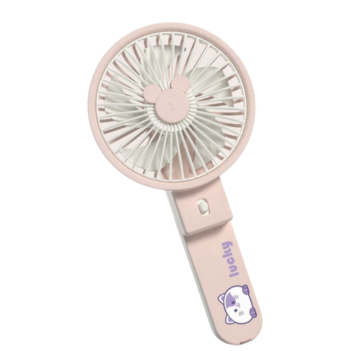 Вентилятор портативный бесшумный мини- вентилятор складной USB Розовый 40000₽