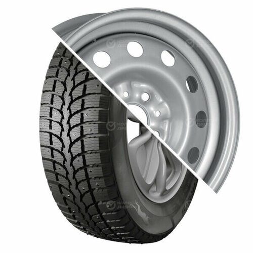 Колесо в сборе Кама-505 R14 17565 82T шип ВАЗ 2170 R14x55 4x98 ET35 CB586 Silver 6075₽