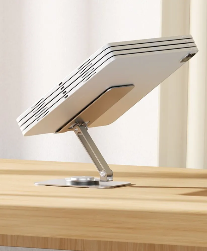 Держатель для смартфона и планшета металлический ROCK Metal Rotatable Desktop Mobile Phone Holder серый — фото 1