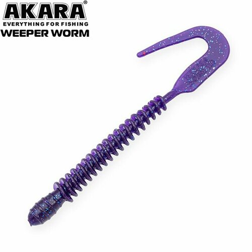 Силиконовая приманка Червь Weeper Worm 110мм, 4 шт. №X040