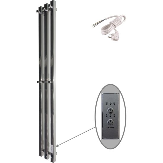 Полотенцесушитель электрический Маргроид INARO 1200х120  скр  монтаж  СНШ   6 крючков 