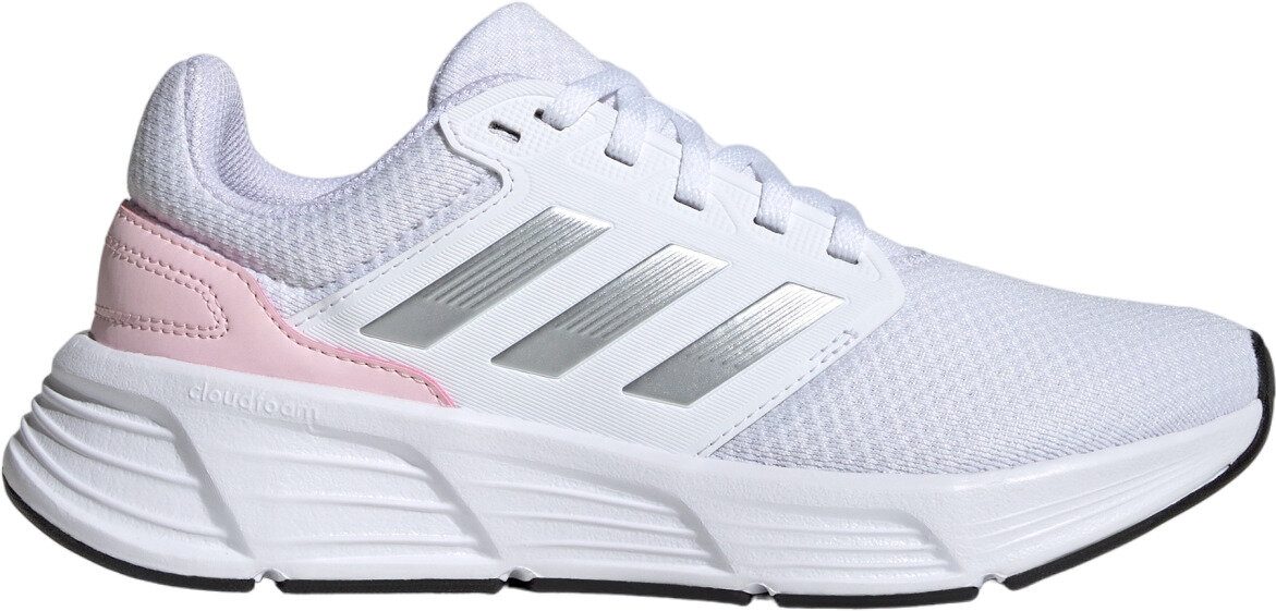 Кроссовки adidas Galaxy 6 W, полнота F, размер 4,5 UK, белый/розовый