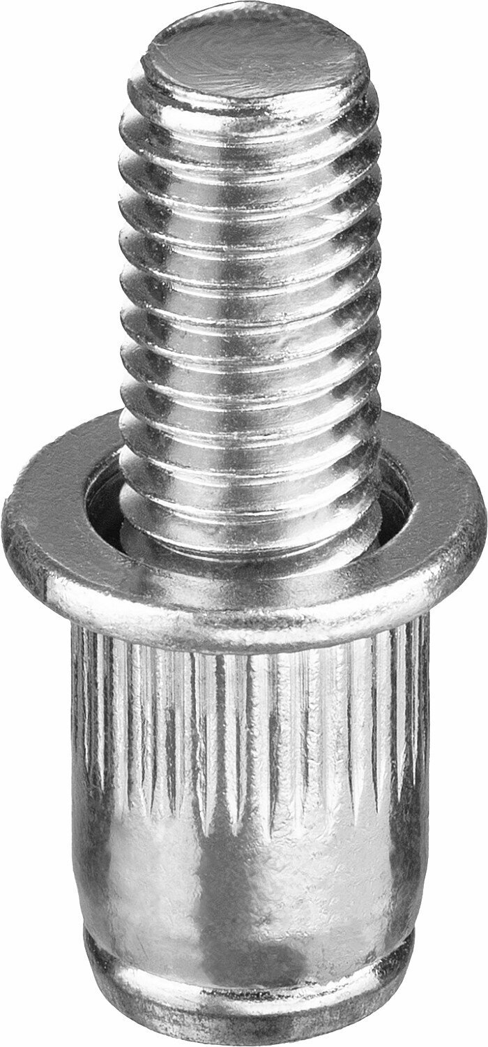 Стальные винтовые заклепки KRAFTOOL Bolt М6x10.5мм, штифт 10мм, 150шт 311709-06-10