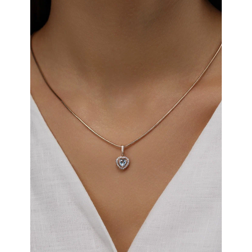 Подвеска Zlato красное золото 585 проба родирование фианит топаз размер 16 см золотой 10650₽