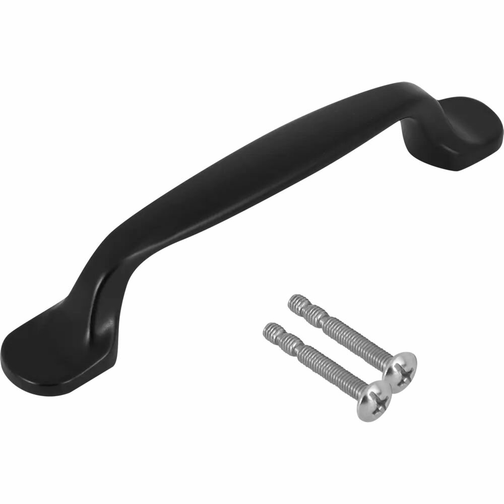 Фурнитура Для Мебели Ручка-скоба мебельная Ледиблэк RS-106-96 BL МЦ96 13.1x2.5 см цвет чёрный