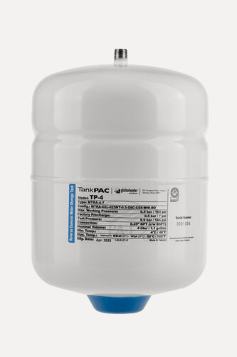 Изображение товара Накопительный бак TP-4 1 gal (4 л) TankPac metal 1/4' NPT (кран в комплекте), для систем обратного осмоса, 25421