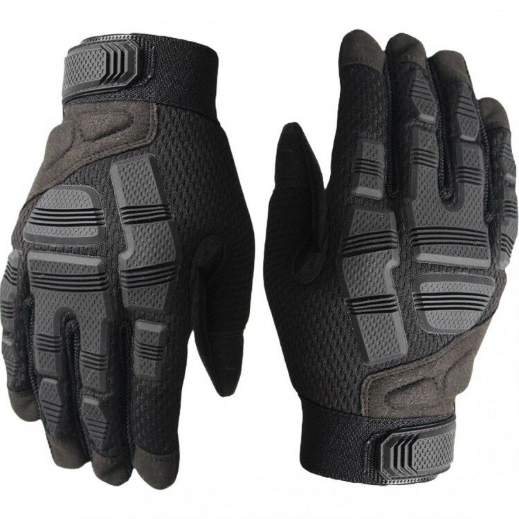 Перчатки тактические RusForce Heavy полноразмерные Чёрный (L)