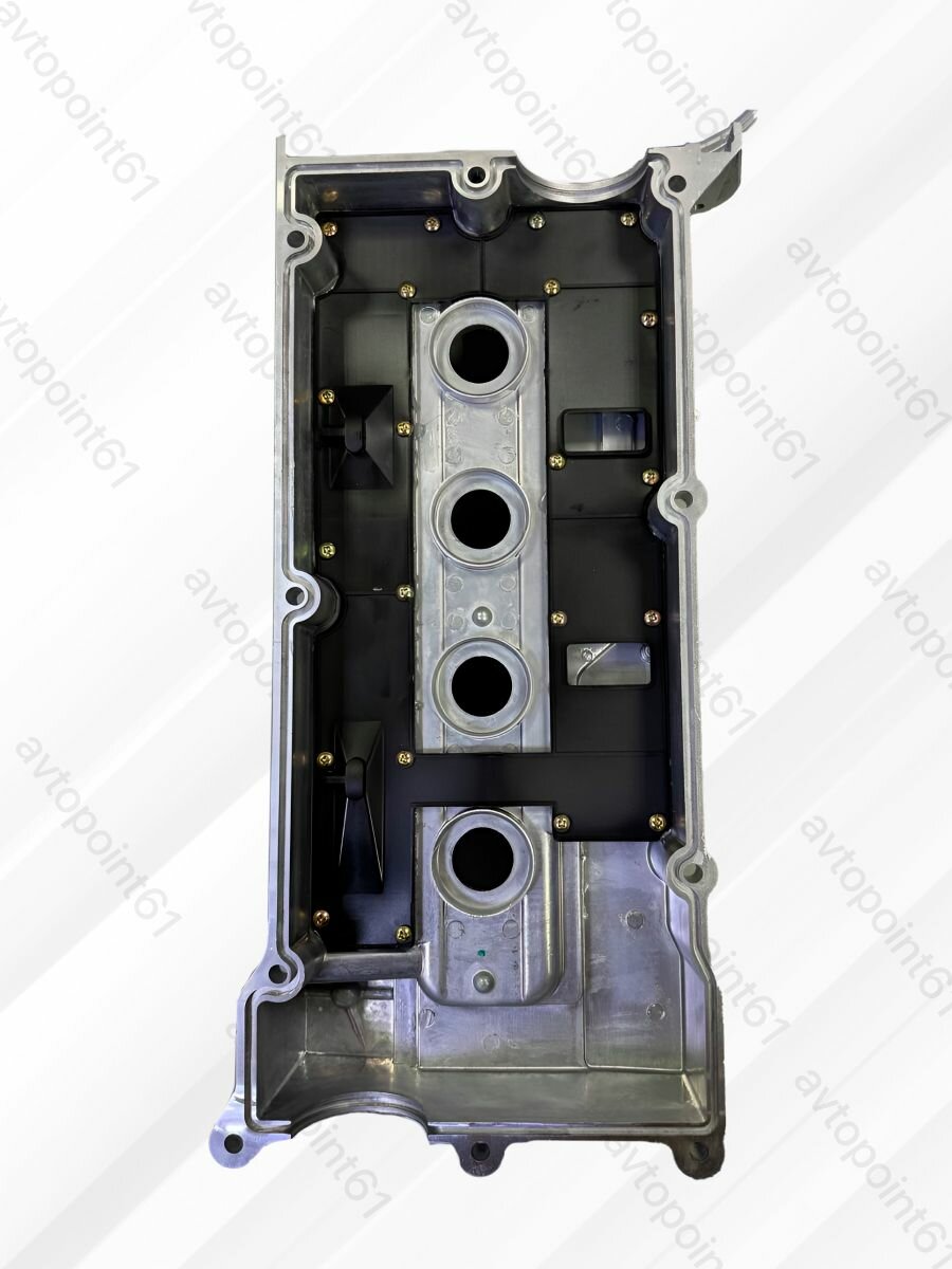 Клапанная крышка Хендай Акцент (+ТагАЗ) Элантра Гетц Киа Рио 2 1.4 1.5 1.6 G4EE алюминиевая 22410-26610 серебристая — фото 1