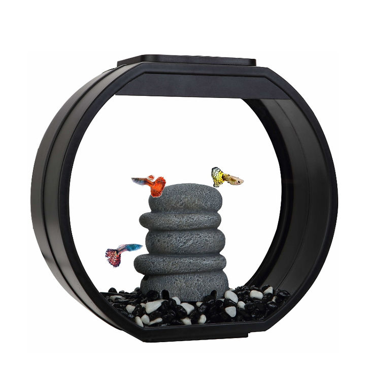 Аквариум AA-Aquarium Deco O Mini UPG, 10л, черный (335 х 136 х 310мм)