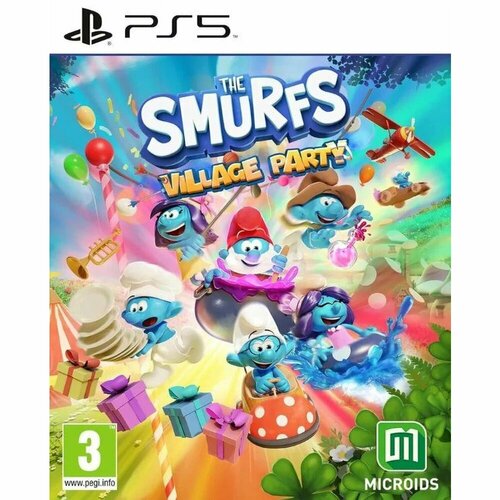 фото Игра the smurfs - village party (ps5, русская версия) vital games blu-ray диск 3+ microids