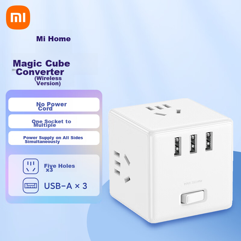 Xiaomi Mijia Cube: 11 практических причин выбрать кубический удлинитель с
беспроводной зарядкой