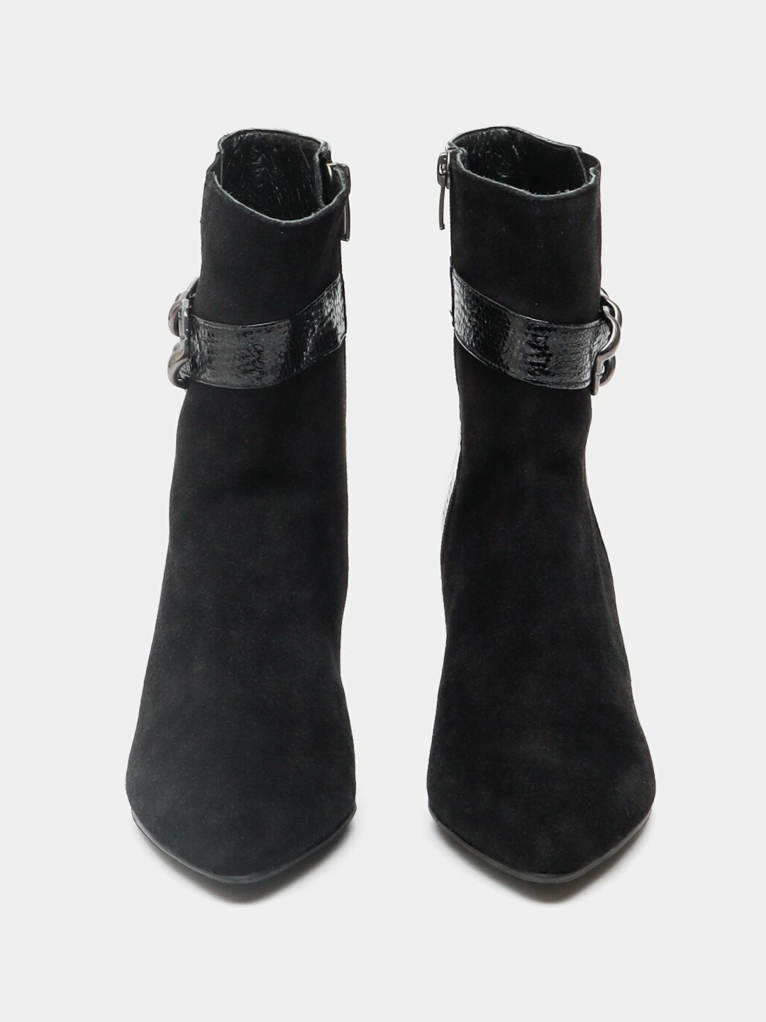 Ботинки берцы Женские ботинки из натуральной кожи с байкой — тёплые, удобные, зимние, качественные, Турция, размер 37, серый — фото 1