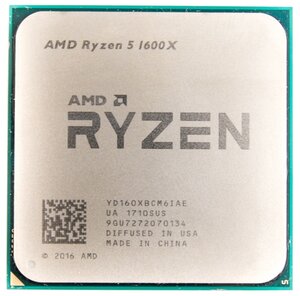 Процессор AMD Ryzen 5 1600X AM4,  6 x 3600 МГц, OEM