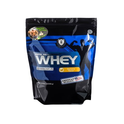 Протеин RPS Nutrition Whey Protein, 2268 гр., банан протеин rps nutrition egg protein 2268 гр ваниль