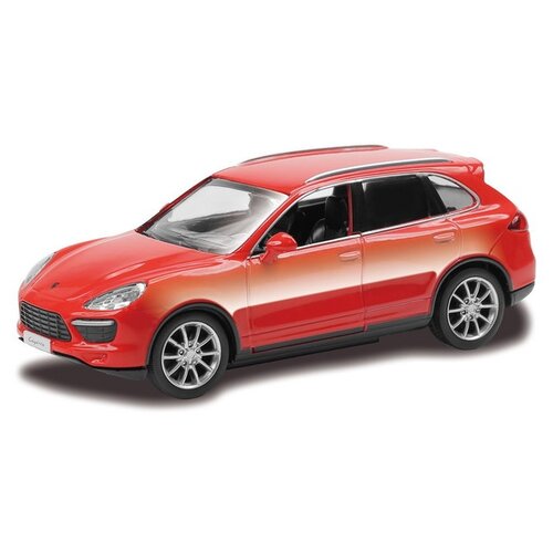 Внедорожник RMZ City Porsche Cayenne Turbo (444012) 1:43, 10 см, красный uni fortune машинка металлическая uni fortune rmz city 1 32 porsche cayenne turbo инерционная красный матовый цвет