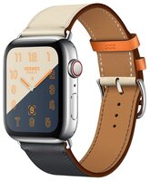 Часы Apple Watch Hermès Series 4 GPS + Cellular 44mm Stainless Steel Case with Leather Single Tour b