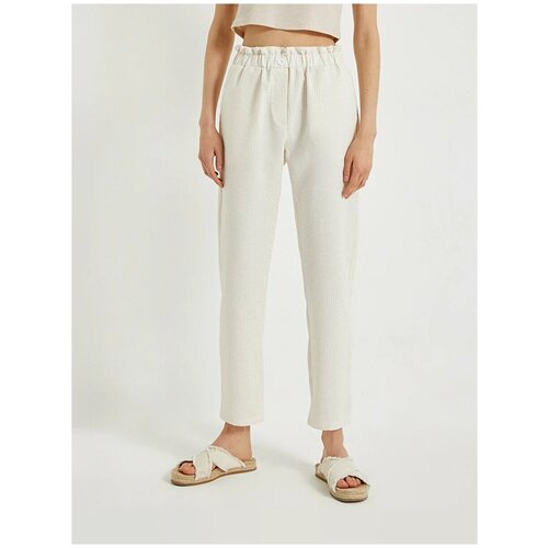 фото Брюки koton teenage, 1yal48065iw, цвет: beige stripe, размер: 38