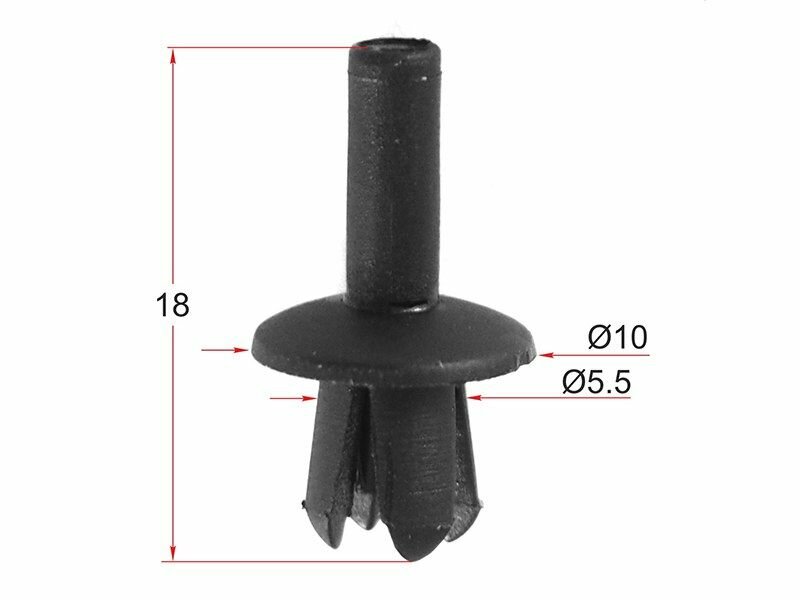 SAT ST-KE-298 Клипса заклепка MERCEDES (1 шт