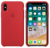 Чехол Apple силиконовый для iPhone X black