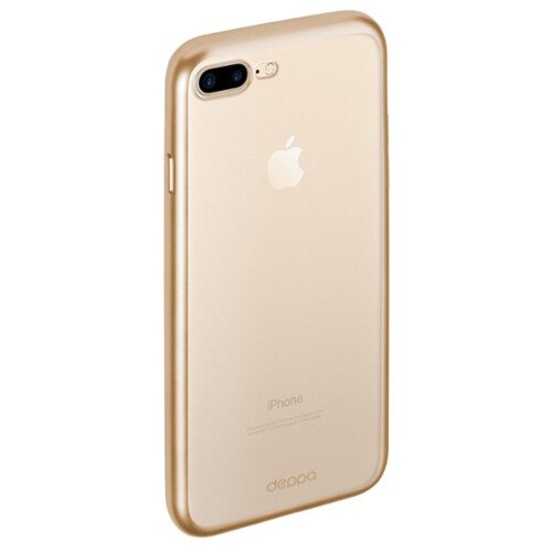 фото Чехол-накладка deppa gel plus case (матовый) для apple iphone 7 plus/iphone 8 plus золотой