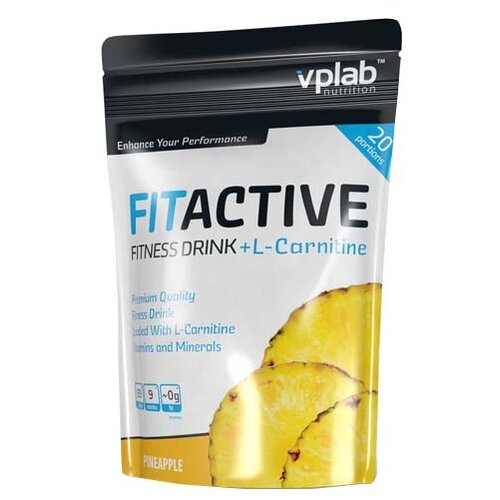 vplab hot drink шоколад 370 гр Изотоник vplab FitActive Fitness Drink + L-Carnitine ананас 500 г