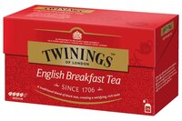 Чай черный Twinings English breakfast в пакетиках, 25 шт.