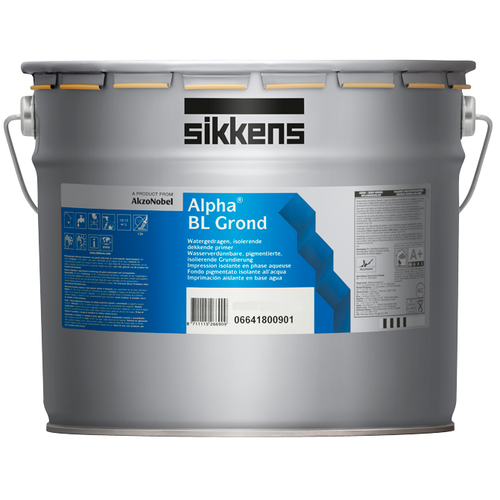 SIKKENS ALPHA BL GROND краска грунтовочная для стен на водной основе, BS W05 (10л)