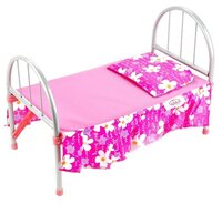 Карапуз Кроватка для кукол (MB-1-C1) розовый/серый