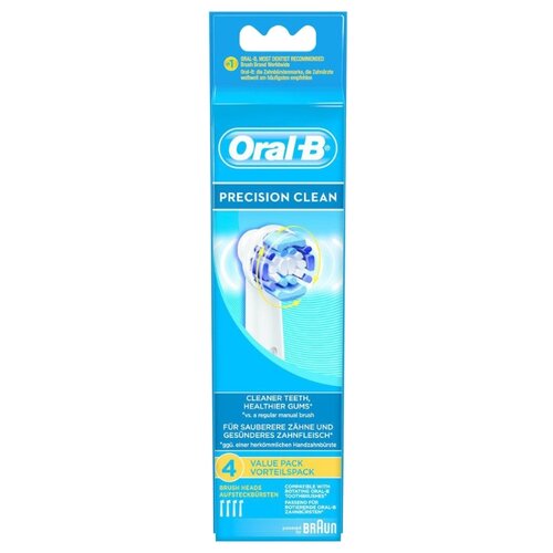 фото Насадка Oral-B Precision Clean, белый, 4 шт