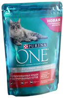 Корм для кошек Purina ONE (0.2 кг) Для стерилизованных кошек и котов с высоким содержанием Лосося и 
