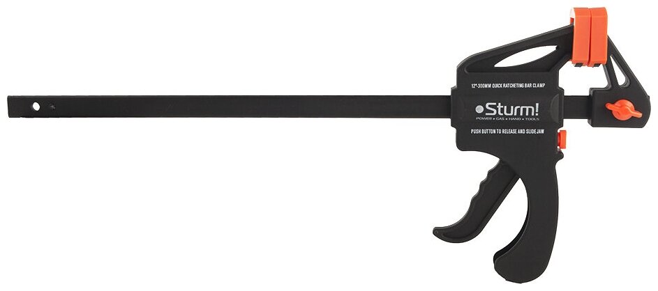 Струбцина STURM 1078-04-30 быстрозажимная, зев 30 см