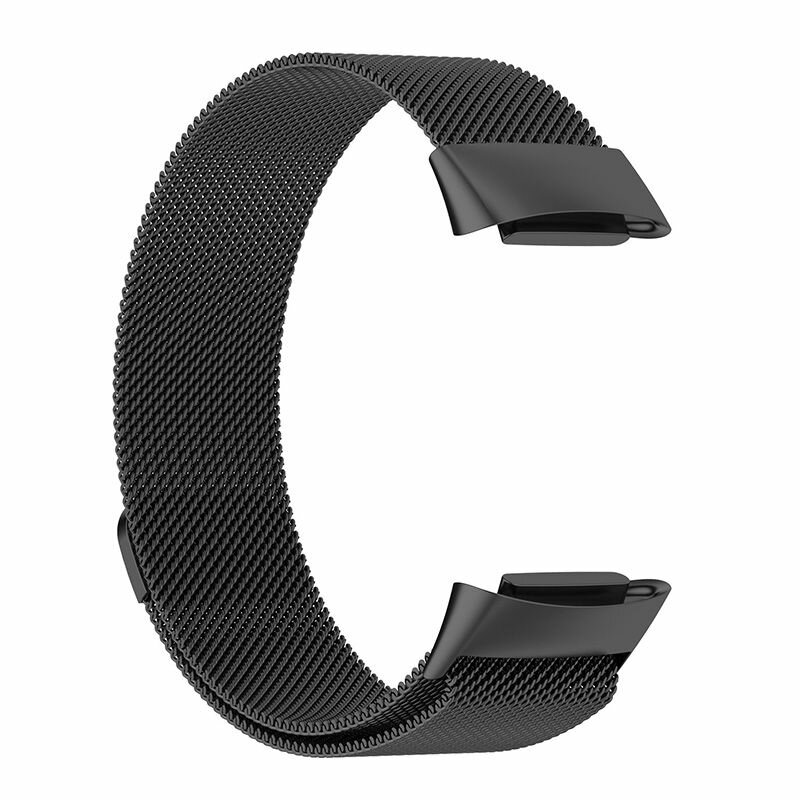 Металлический ремешок миланская петля 230 мм для Fitbit Charge 5 - черный