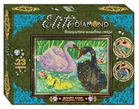 Лапландия Набор алмазной вышивки Картина из страз Elite Diamond Лебеди (45689) 21х30.5 см