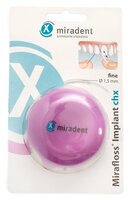 Miradent зубная нить Mirafloss Implant chx Fine 1.5 мм 50 шт