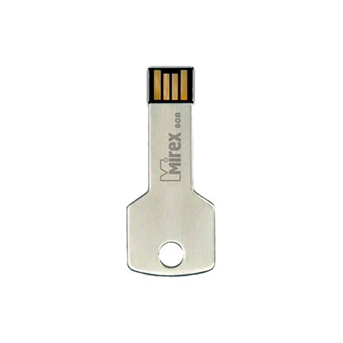 Флешка Mirex CORNER KEY 8 ГБ, 1 шт., стальной