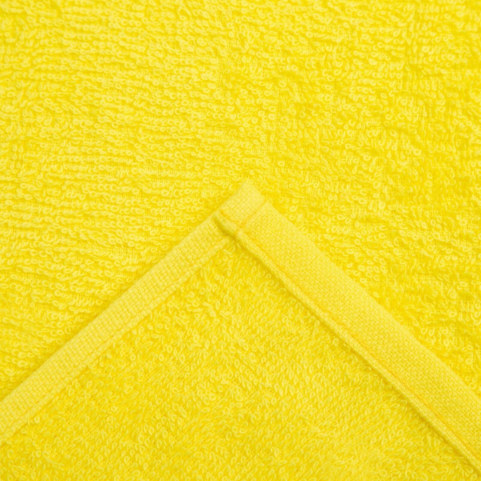 Полотенце махровое Экономь и Я 30х60 см, цв. желтый, 100% хлопок, 320 гр/м2 - фотография № 3