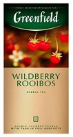 Чайный напиток травяной Greenfield Wildberry Rooibos в пакетиках, 25 шт.