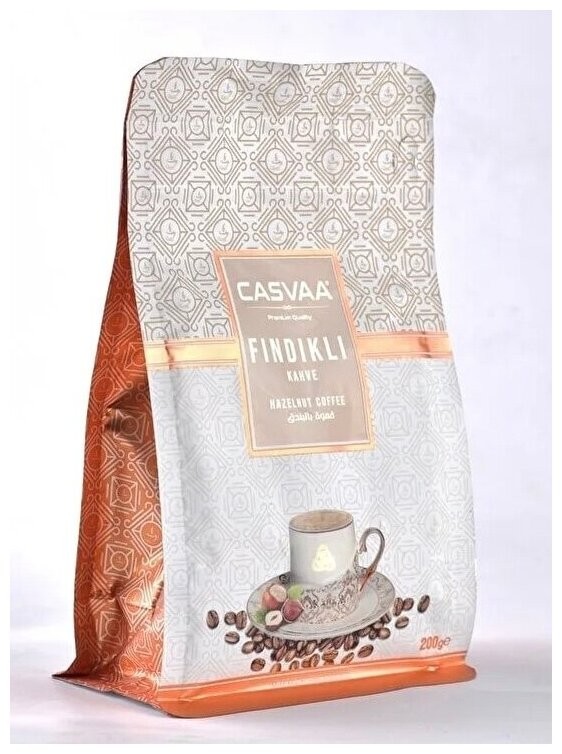 Кофе с фундуком, кофе молотый, Casvaa, Findikli Kahve, 200 грамм - фотография № 2