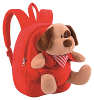 Феникс+ Рюкзак детский Плюшевый щенок (40091) красный