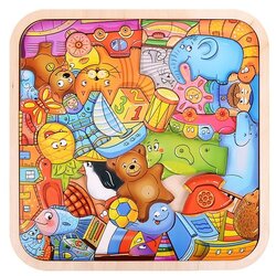 Рамка-вкладыш SmileDecor Игрушки (П049), 42 дет.