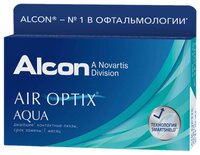 Контактные линзы Air Optix (Alcon) Aqua (6 линз) R 8,6 D -6